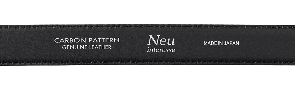 【ノイインテレッセ】フィットバックルベルト(30mm幅)■カーボンパターン