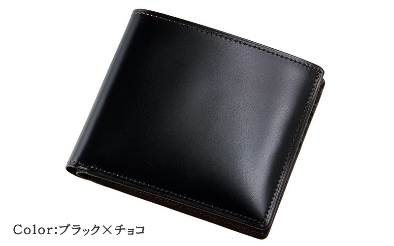 【キプリス】二つ折り財布(カード札入)■オイルシェルコードバン＆シラサギレザー [4122]