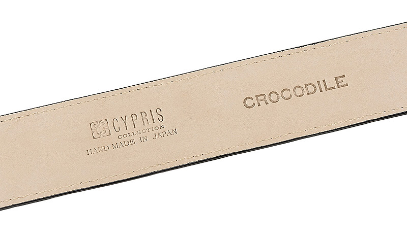 【CYPRIS COLLECTION】ベルト(35mm幅)■マットクロコダイル