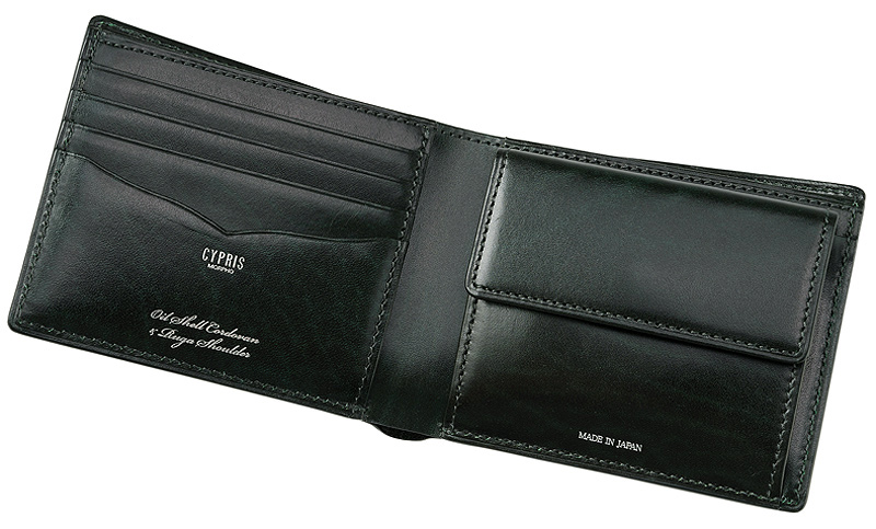 【お取り置き】CYPRIS　キプリス　コードバン　ルーガショルダー　二つ折り財布サイズ